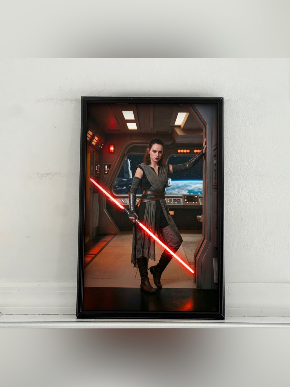 Star Wars Rey Skywalker the Force Awakens Art Poster